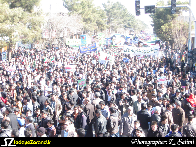 راهپیمایی سی و پنجمین طلیعه پیروزی انقلاب اسلامی مردم زرند