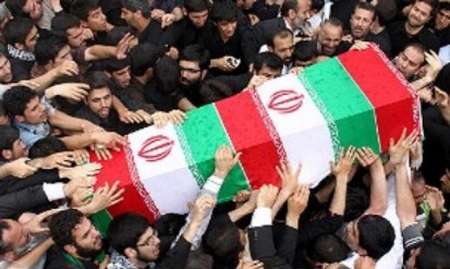 پیکر شهید نیروی انتظامی در زرند تشییع شد