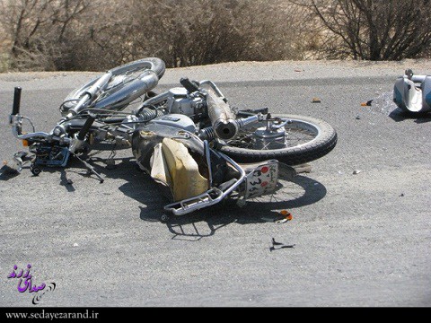 تصادف دو دستگاه موتورسیکلت